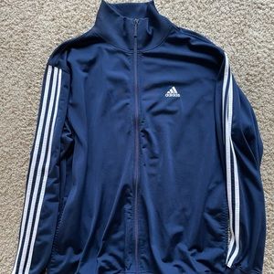 Adidas classic three stripe track jacket